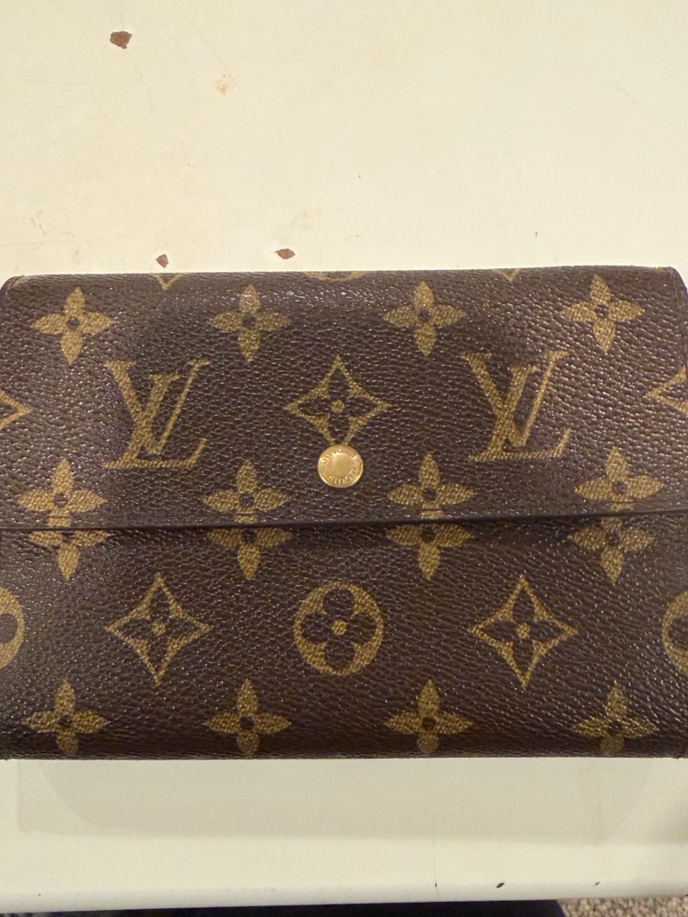 Louis Vuitton Leather Continental Wallet - Cognac Brown